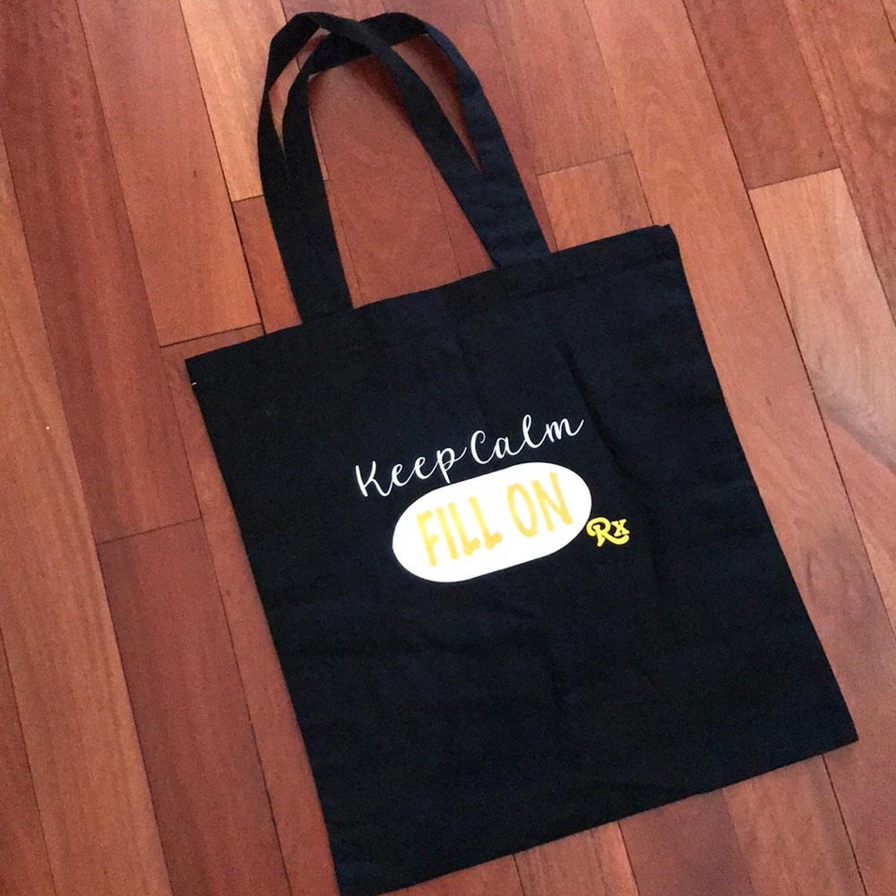 Keep Calm Fill on Reusable Tote, Pharmacy